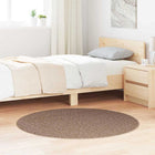 Rond tapijt bruin 120x120 cm