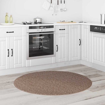 Antislip Shaggy Tapijt Bruin 120 x 120 cm PP