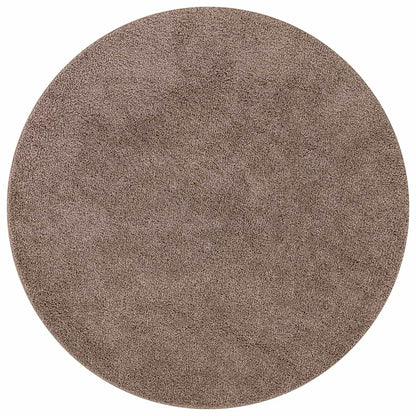Antislip Shaggy Tapijt Bruin 120 x 120 cm PP