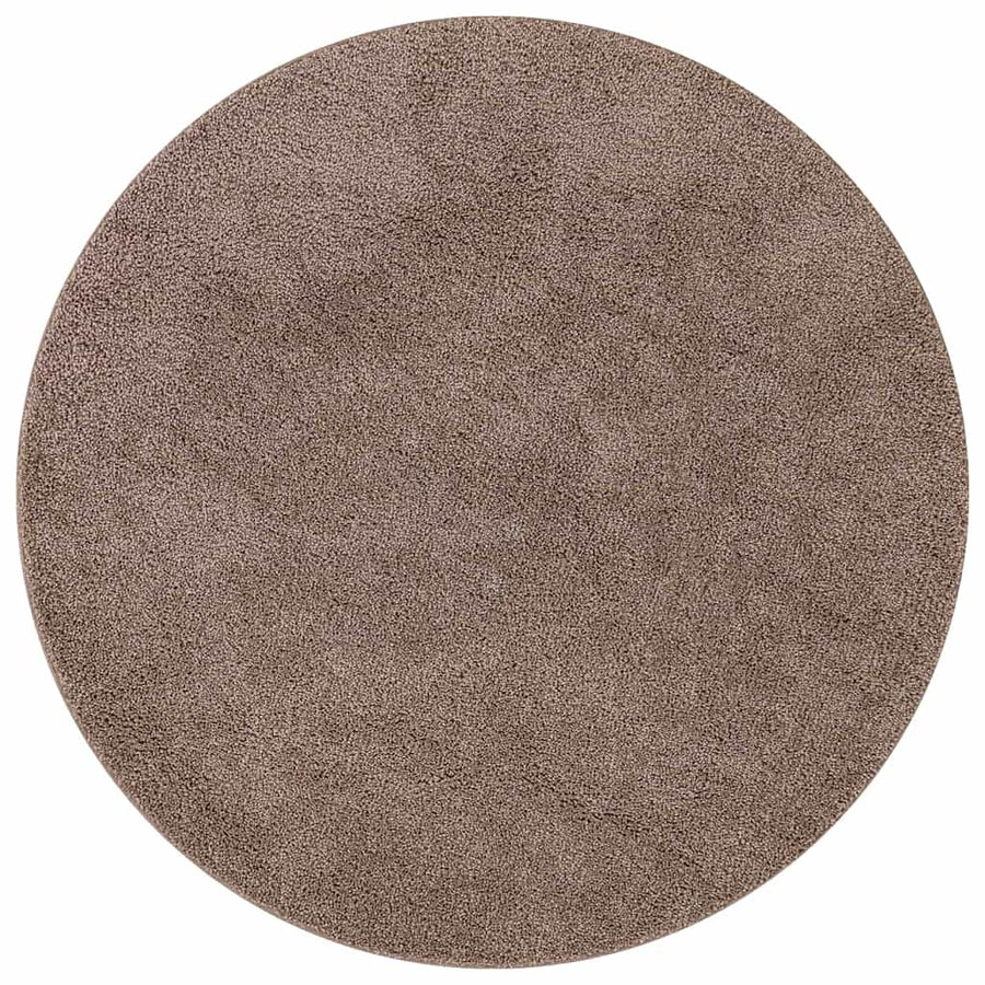 Antislip Shaggy Tapijt Bruin 120 x 120 cm PP