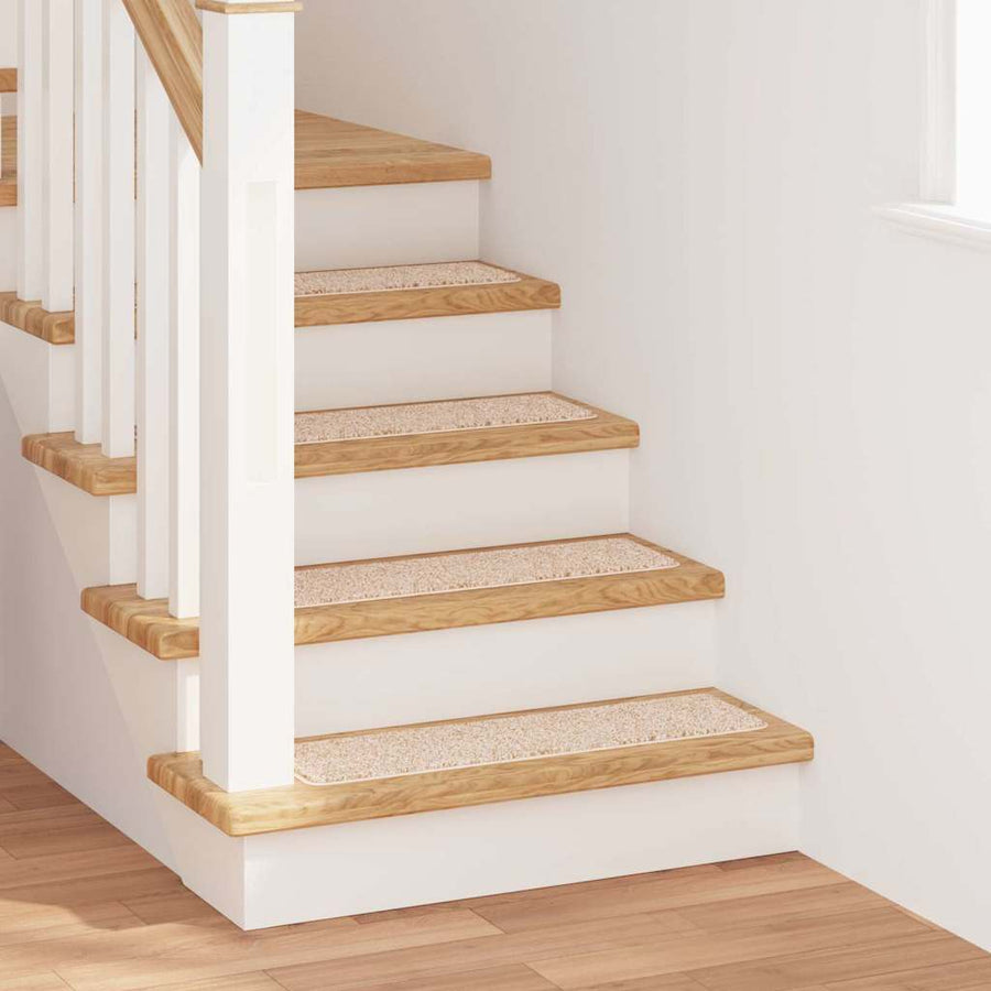 Antislip Trapmatten Rechthoekig 15 pcs Crème 75 x 20 cm PP