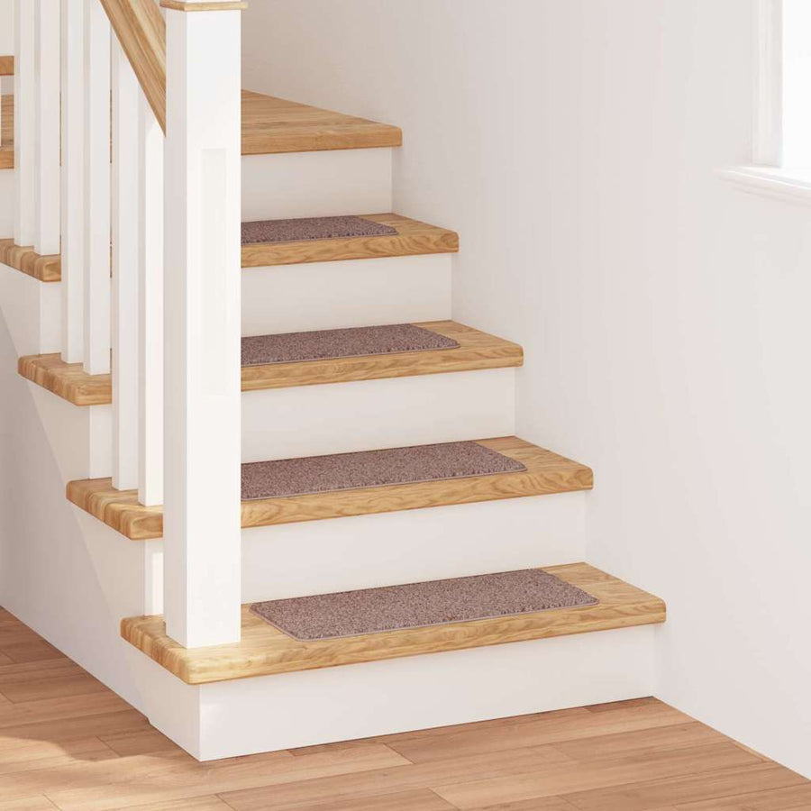 Antislip Trapmatten 15 pcs Lichtbruin 60 x 25 cm PP