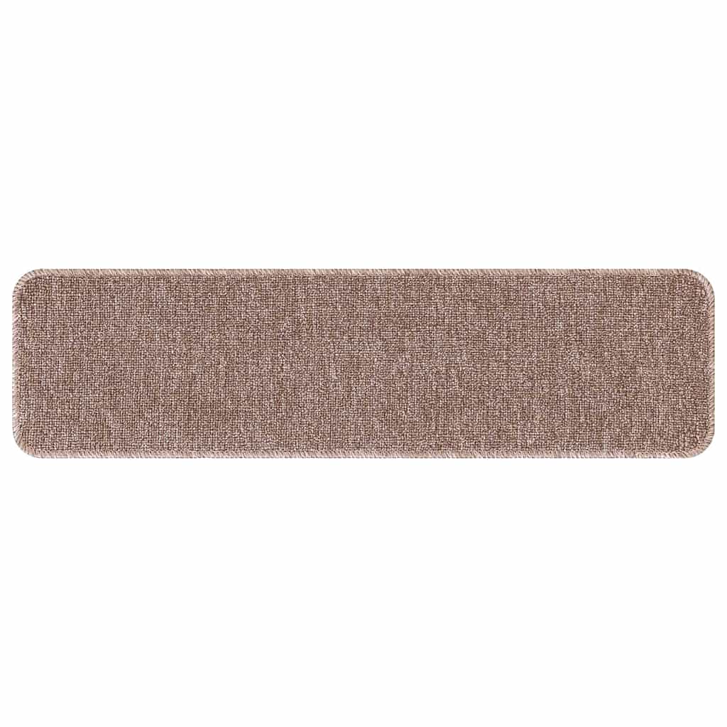 Antislip Trapmatten 15 pcs Lichtbruin 75 x 20 cm PP