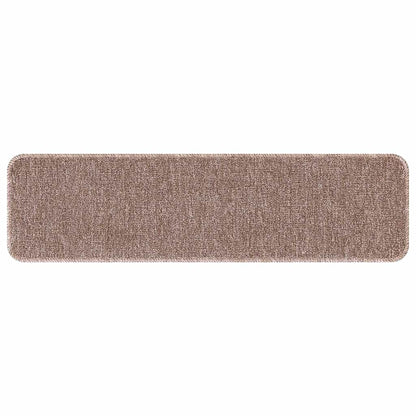 Antislip Trapmatten 15 pcs Lichtbruin 75 x 20 cm PP