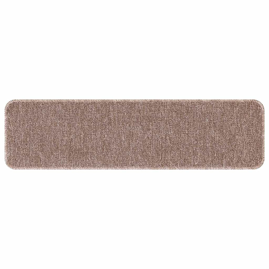 Antislip Trapmatten 15 pcs Lichtbruin 75 x 20 cm PP