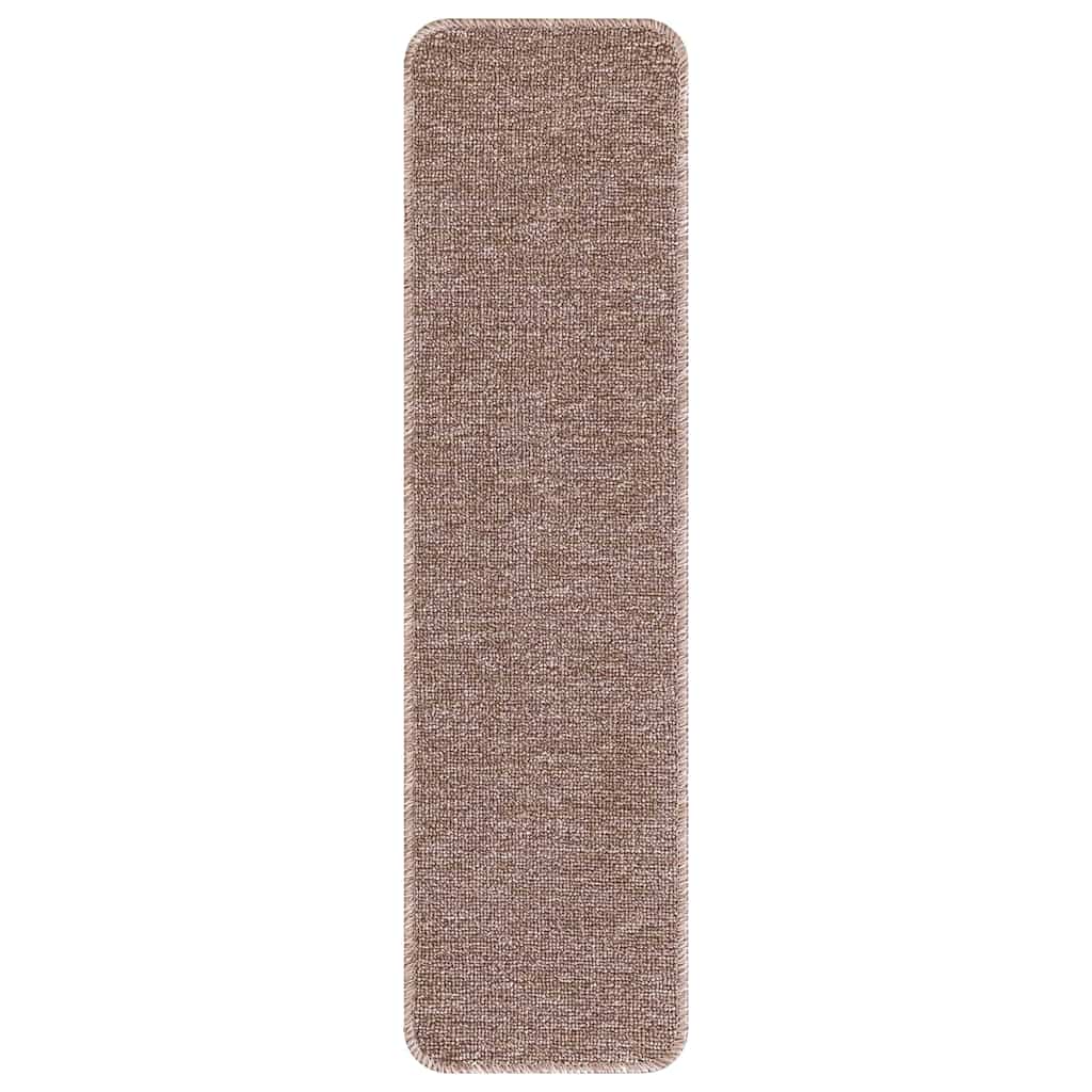 Antislip Trapmatten 15 pcs Lichtbruin 75 x 20 cm PP