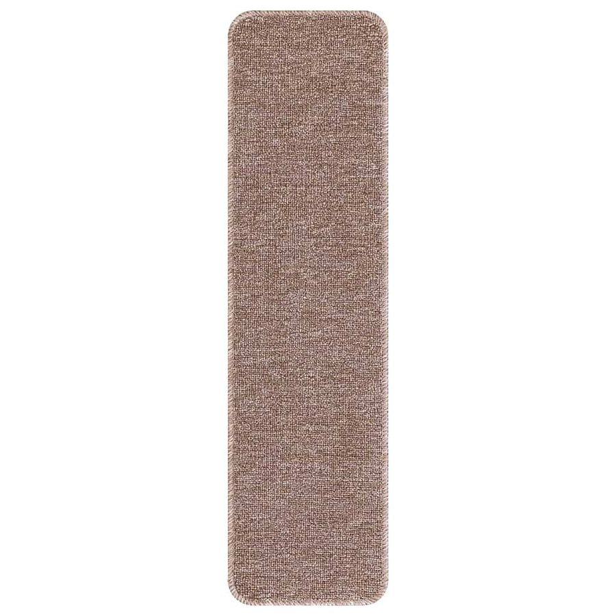 Antislip Trapmatten 15 pcs Lichtbruin 75 x 20 cm PP