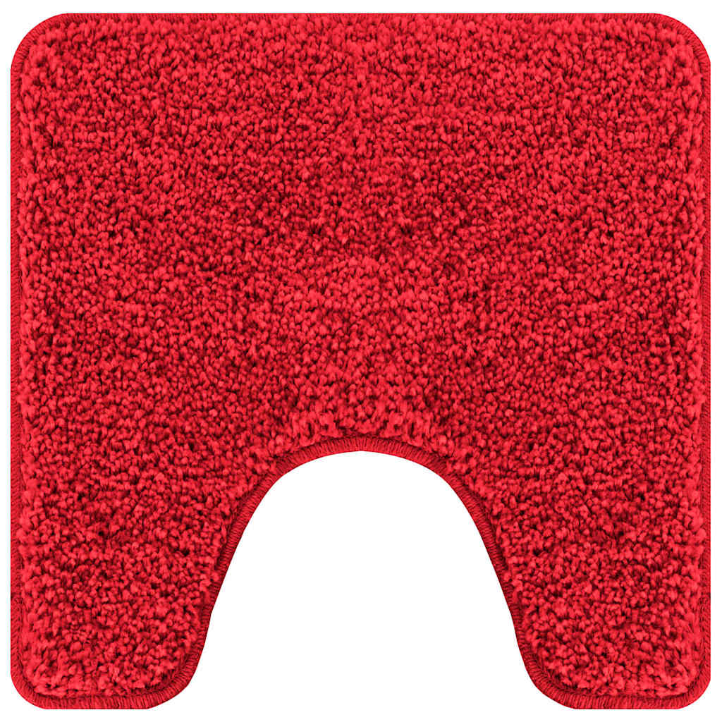 Antislip Badmat met Toilet Cut Rood 50 x 50 cm PP