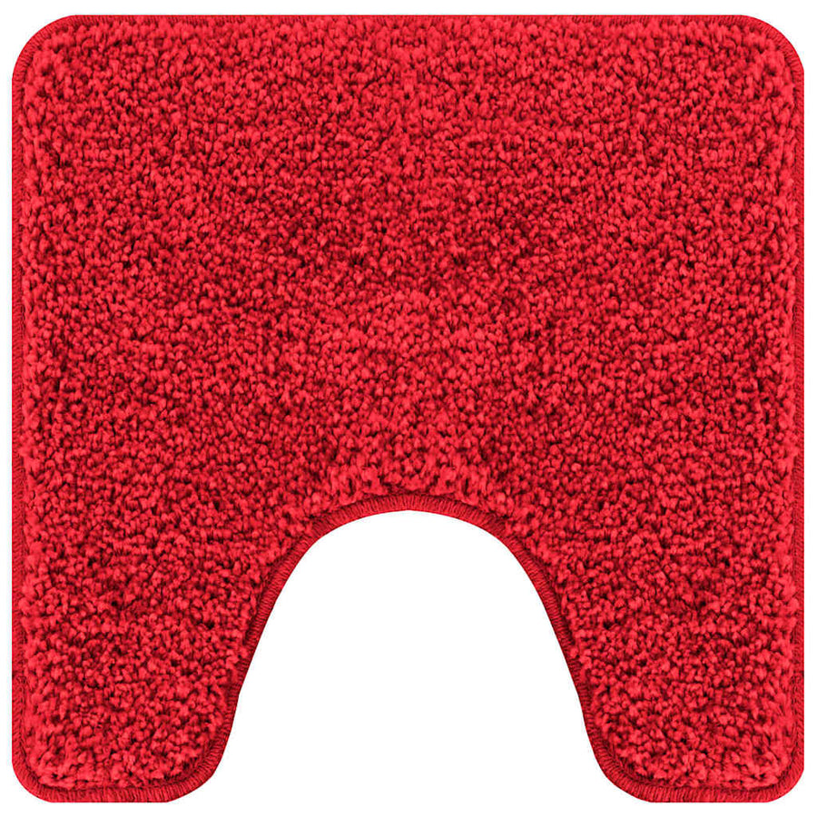 Antislip Badmat met Toilet Cut Rood 50 x 50 cm PP