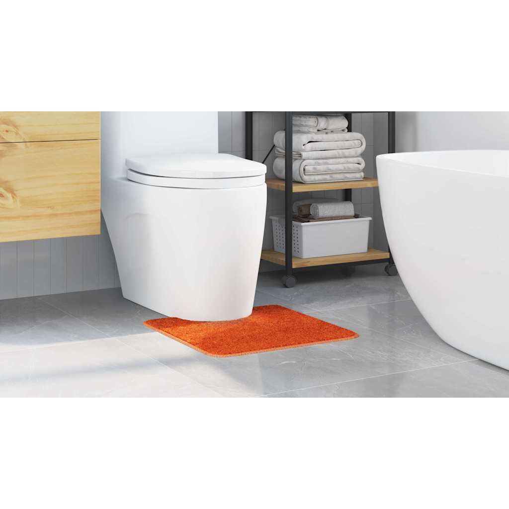 Antislip Badmat met Toilet Cut Oranje 50 x 50 cm PP