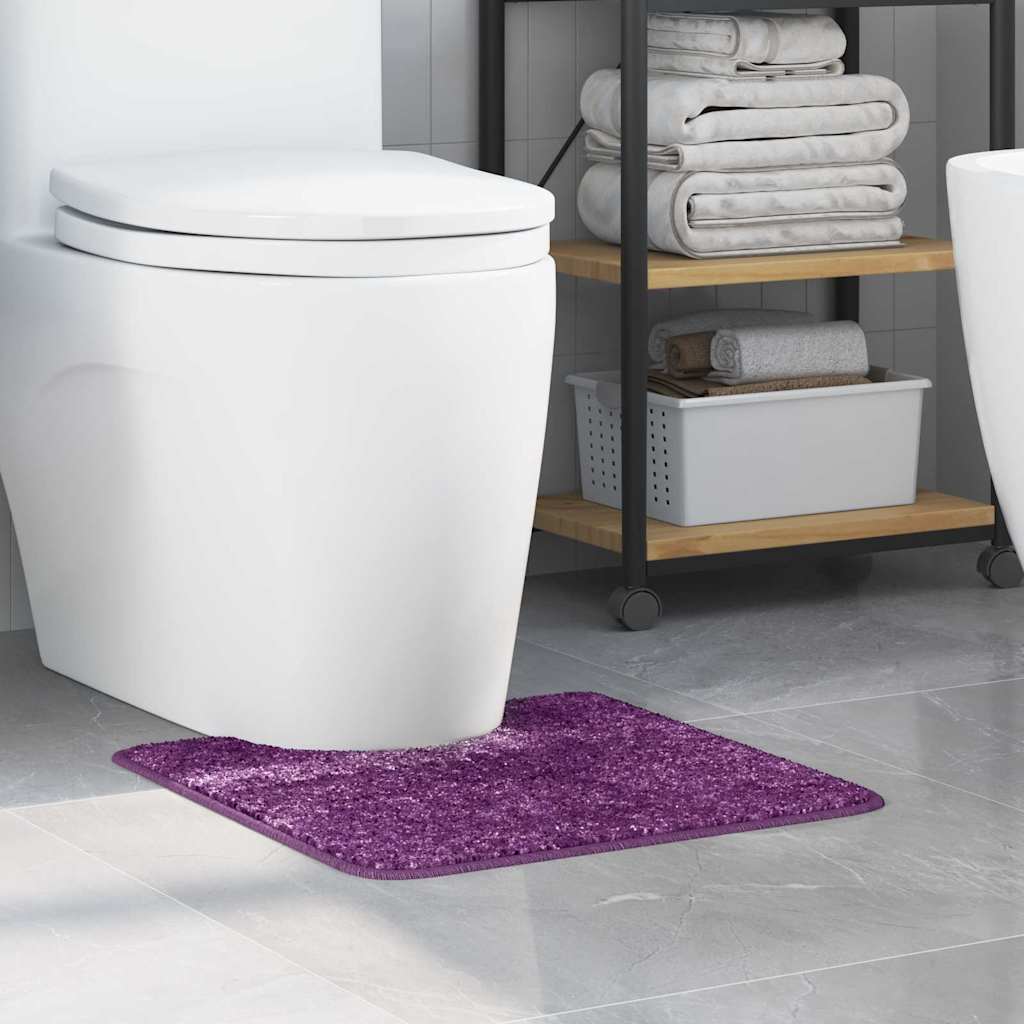Antislip Badmat met Toilet Cut Paars 50 x 50 cm PP