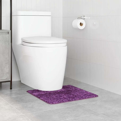 Antislip Badmat met Toilet Cut Paars 50 x 50 cm PP