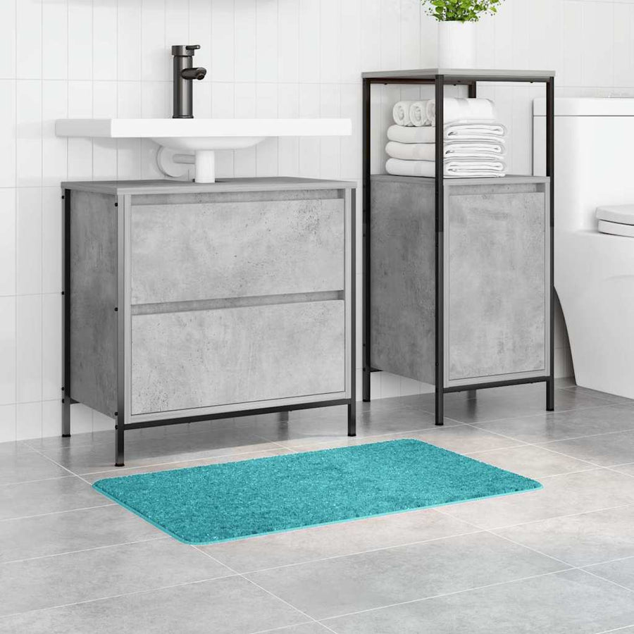 Antislip Badmat Turquoise 50 x 80 cm PP