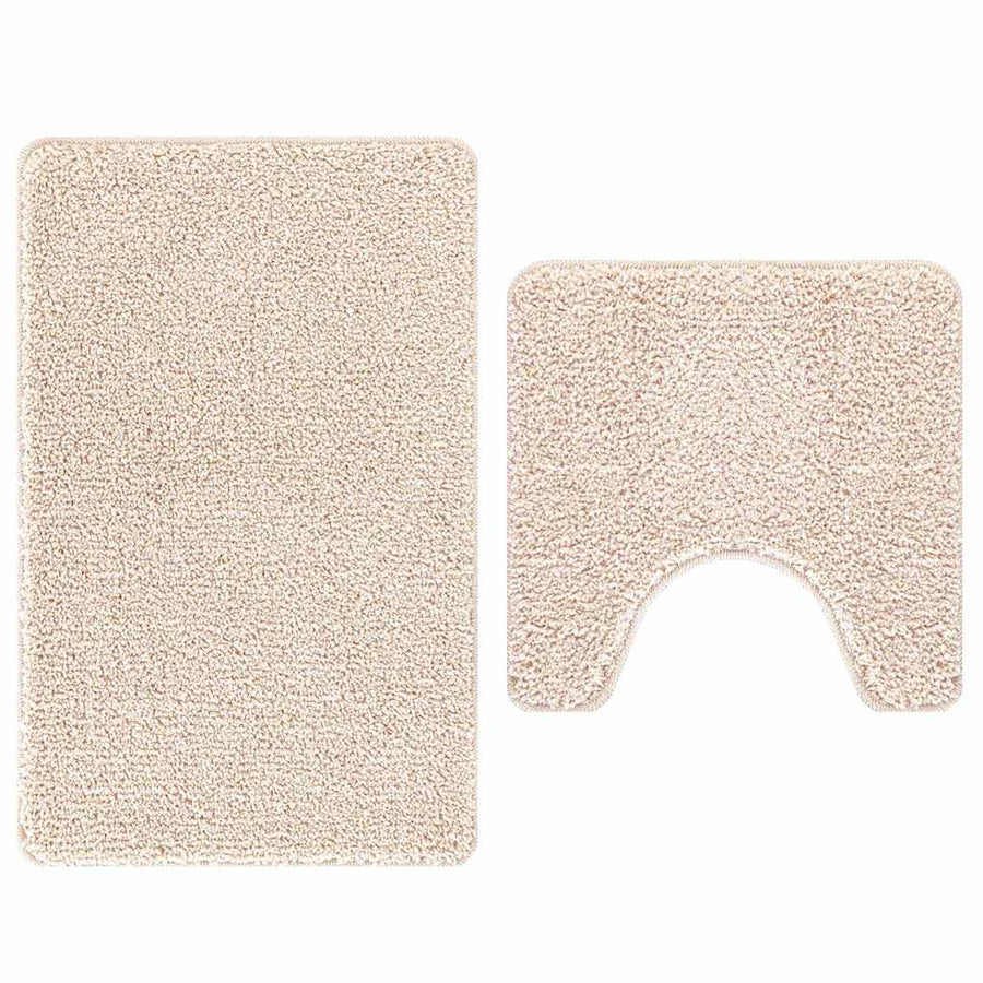 Antislip Badmat Set 2 pcs Crème PP