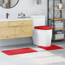 Antislip Badmat Set 3 pcs Rood PP