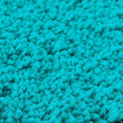 Antislip Badmat Set 3 pcs Turquoise PP