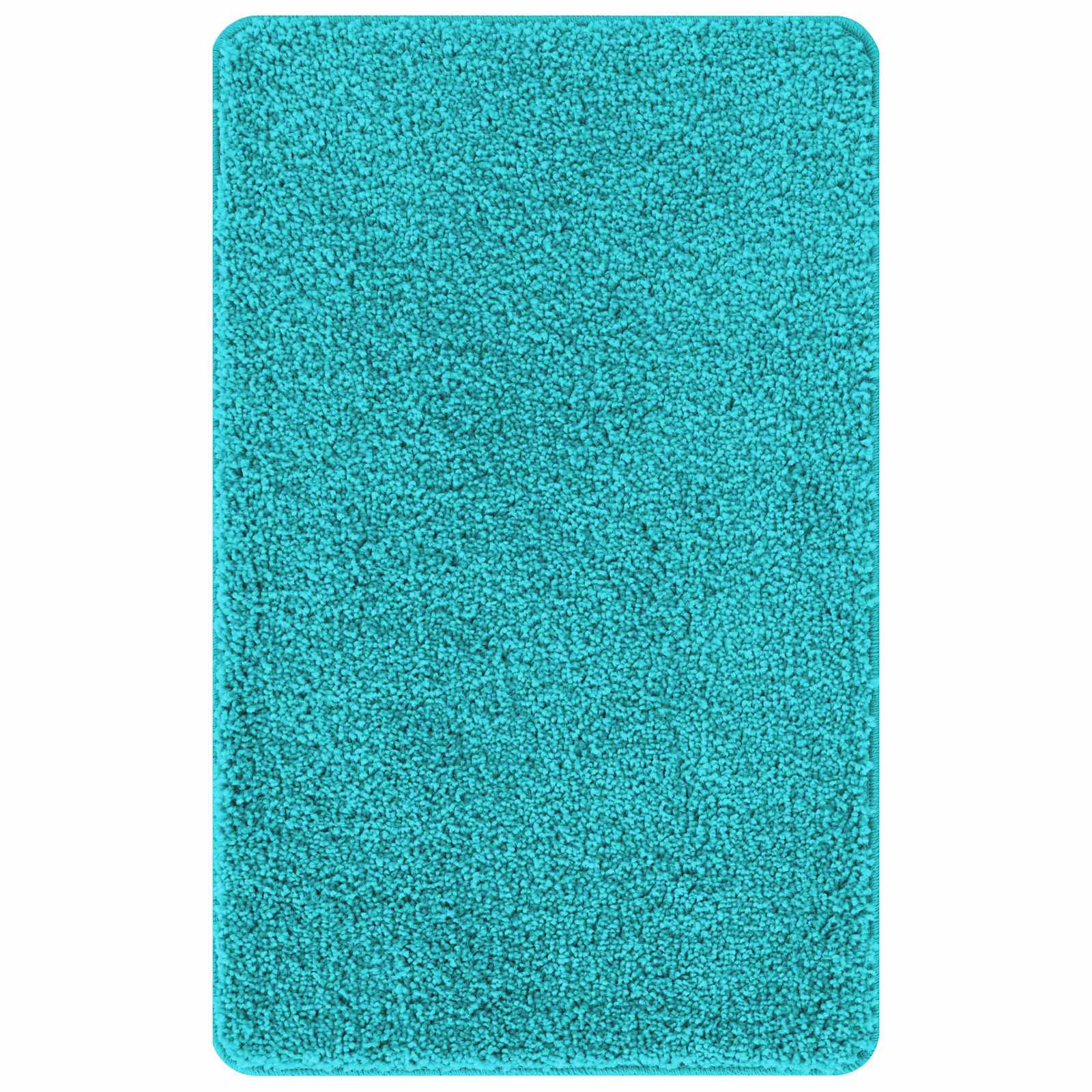 Antislip Badmat Set 3 pcs Turquoise PP
