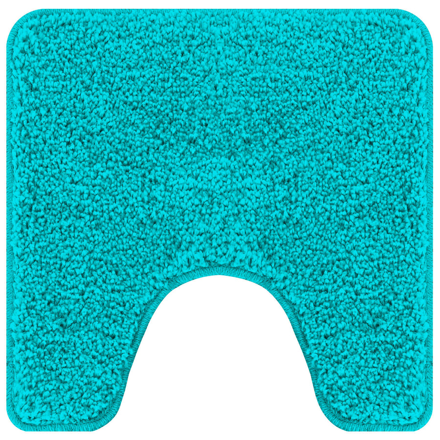 Antislip Badmat Set 3 pcs Turquoise PP