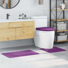 Antislip Badmat Set 3 pcs Paars PP