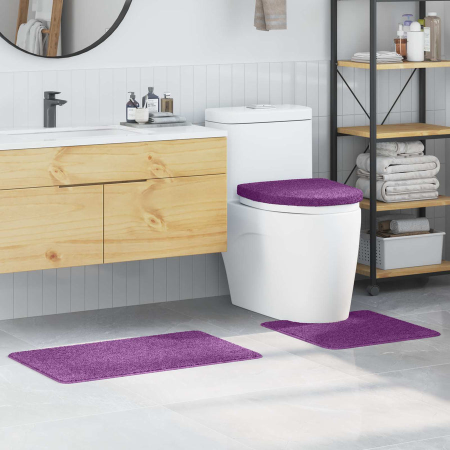 Antislip Badmat Set 3 pcs Paars PP