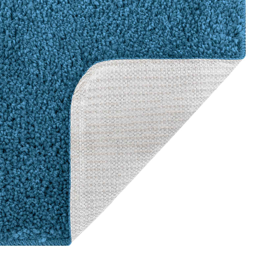 Antislip Badmat Set 3 pcs Blauw PP