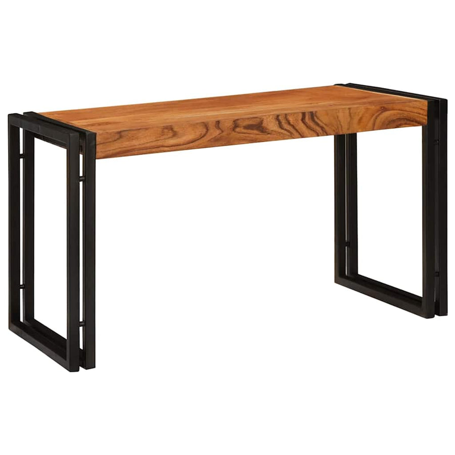 Eindtafels 3 pcs Bruin en zwart Massief acaciahout