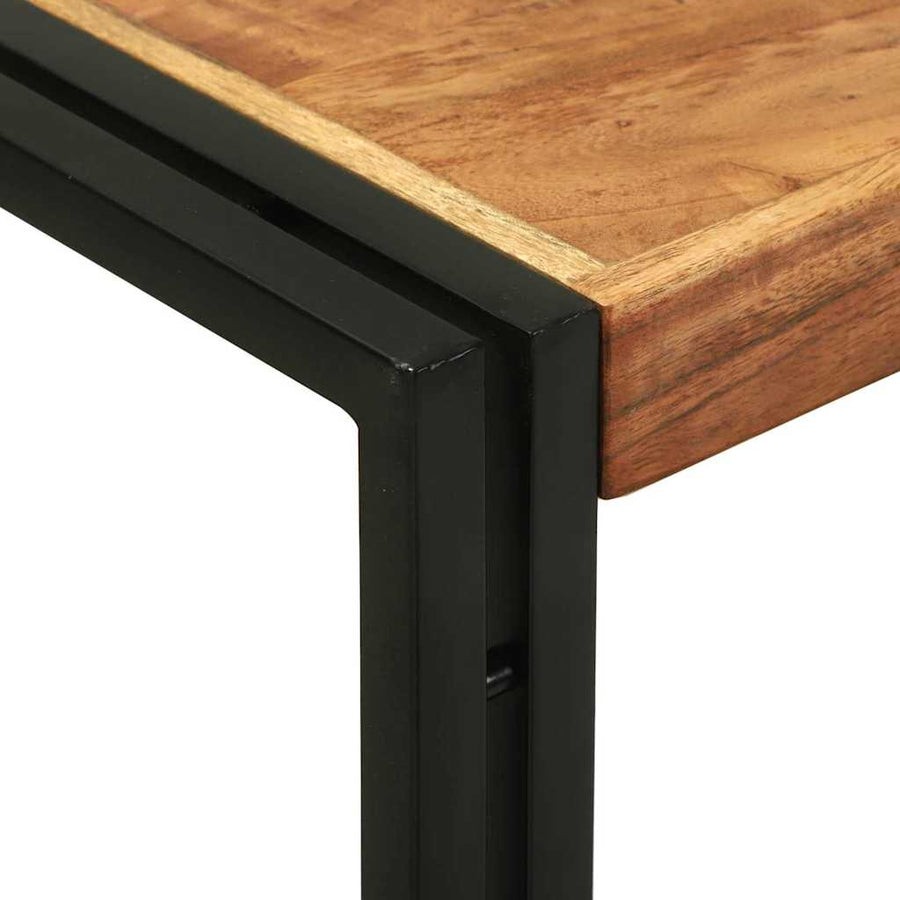 Wandtafels met plank Bruin 120 x 33 x 75 cm Massief acaciahout