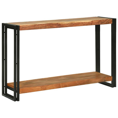 Wandtafels met plank Bruin 120 x 33 x 75 cm Massief acaciahout