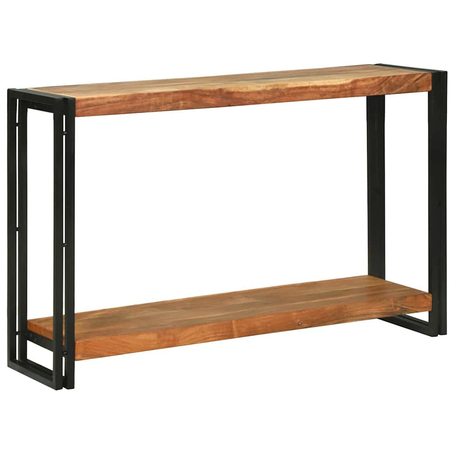 Wandtafels met plank Bruin 120 x 33 x 75 cm Massief acaciahout