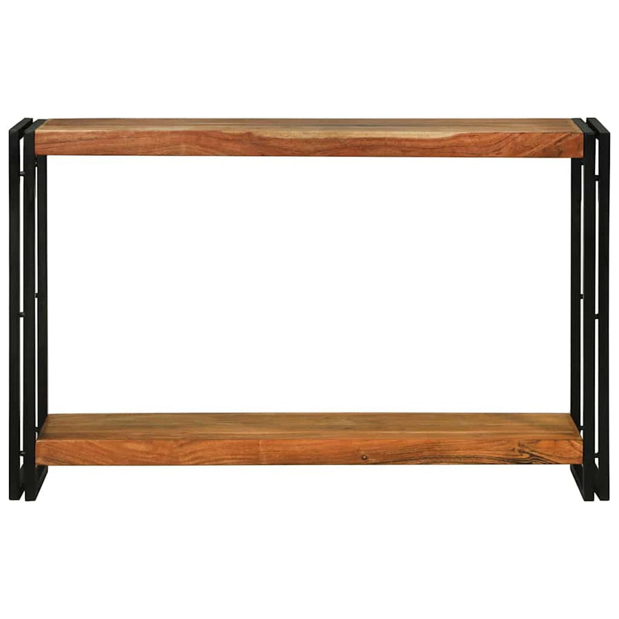Wandtafels met plank Bruin 120 x 33 x 75 cm Massief acaciahout