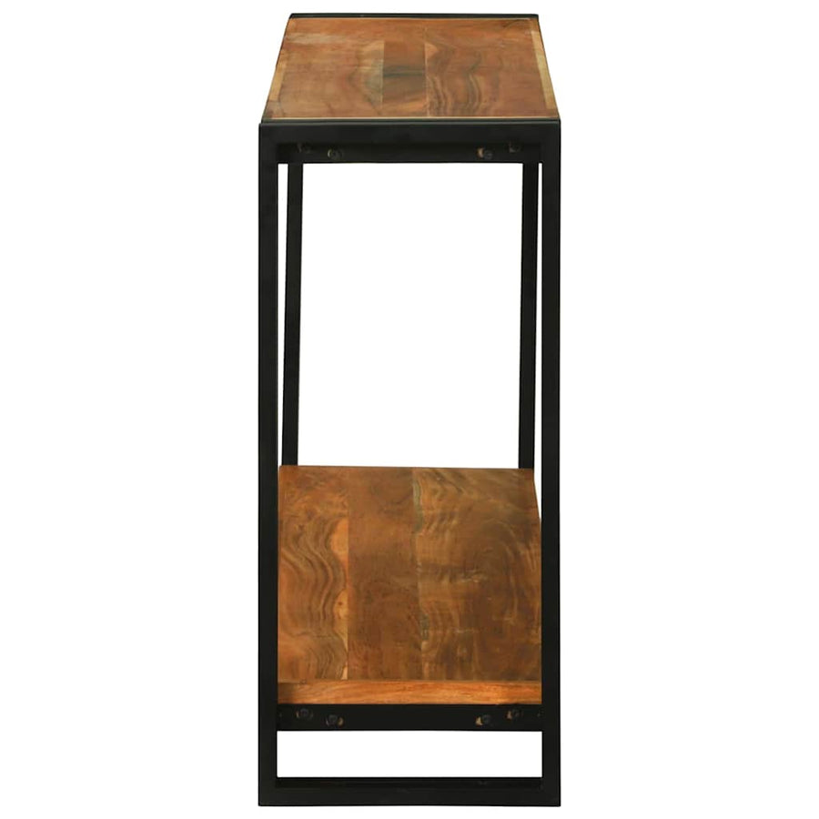 Wandtafels met plank Bruin 120 x 33 x 75 cm Massief acaciahout