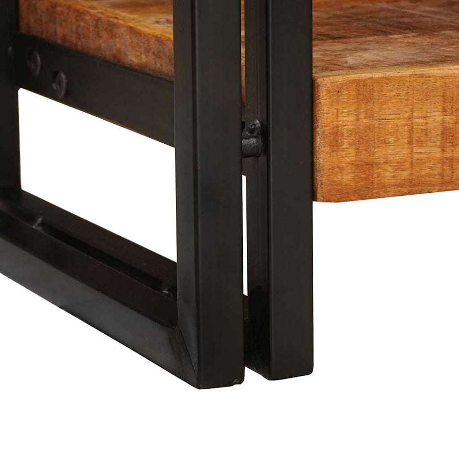 Wandtafels Bruin 90 x 33 x 75 cm Massief ruw mangohout