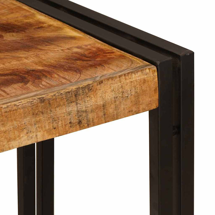 Wandtafels Bruin 90 x 33 x 75 cm Massief ruw mangohout