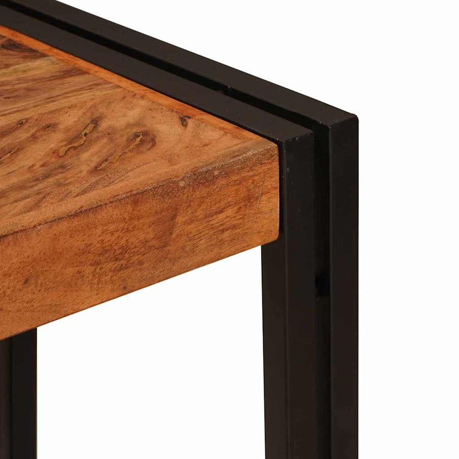 Wandtafels met plank Bruin 90 x 33 x 75 cm Massief acaciahout