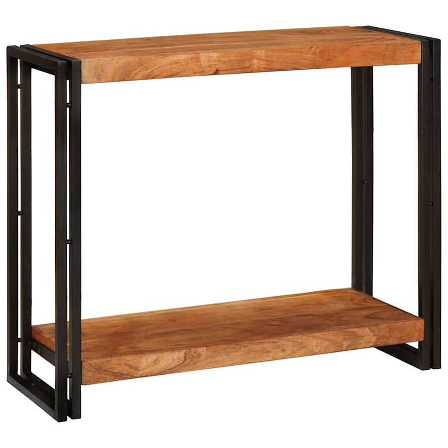 Wandtafels met plank Bruin 90 x 33 x 75 cm Massief acaciahout