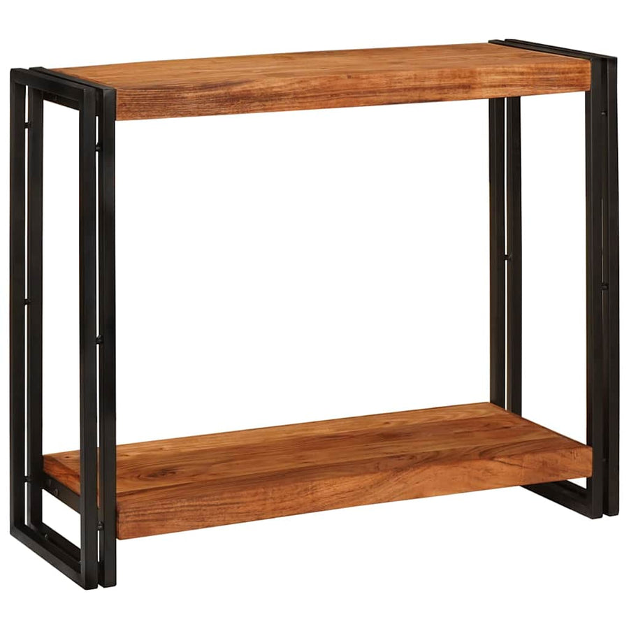 Wandtafels met plank Bruin 90 x 33 x 75 cm Massief acaciahout