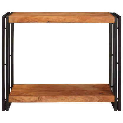 Wandtafels met plank Bruin 90 x 33 x 75 cm Massief acaciahout