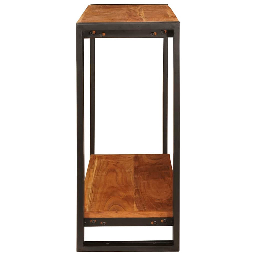 Wandtafels met plank Bruin 90 x 33 x 75 cm Massief acaciahout