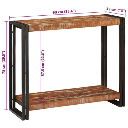 Wandtafels Multikleur 90 x 33 x 75 cm massief gerecycled hout