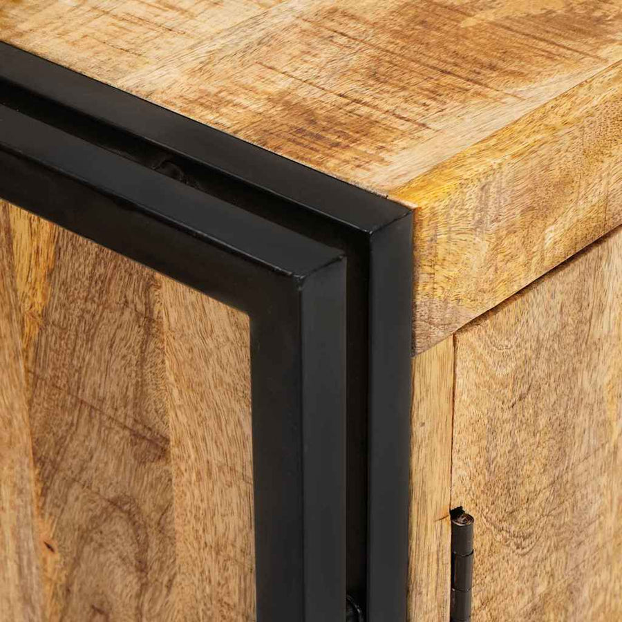 Dressoir Bruin 80 x 33 x 70 cm massief mangohout
