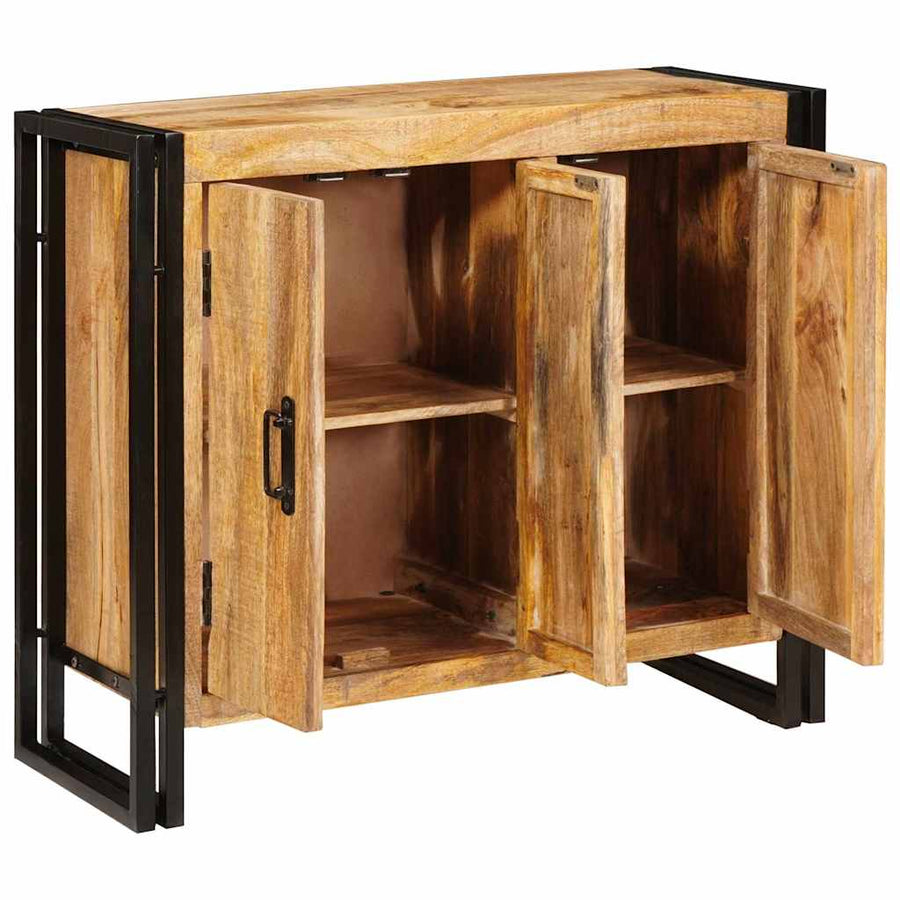 Dressoir Bruin 80 x 33 x 70 cm massief mangohout