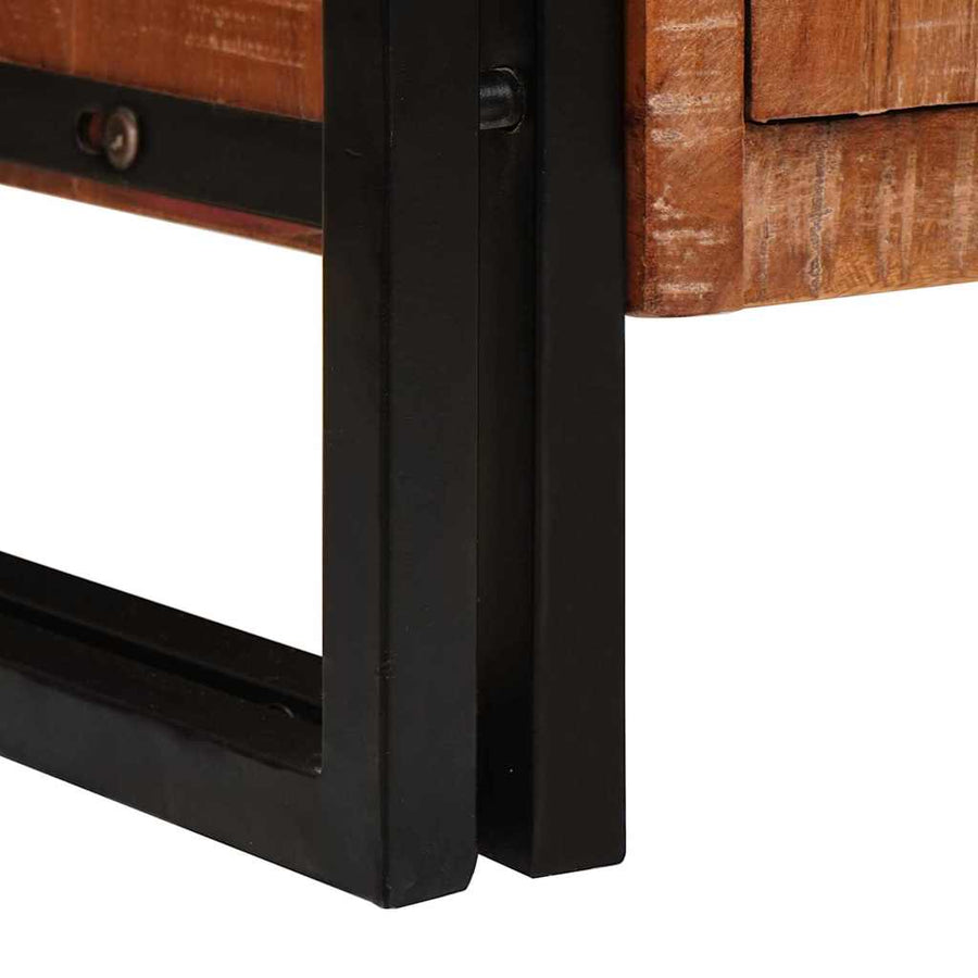 Dressoir met deuren Bruin Massief Gerecycled Hout en Metaal