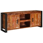 Tv-kast 120x30x50 cm massief gerecycled hout multikleur