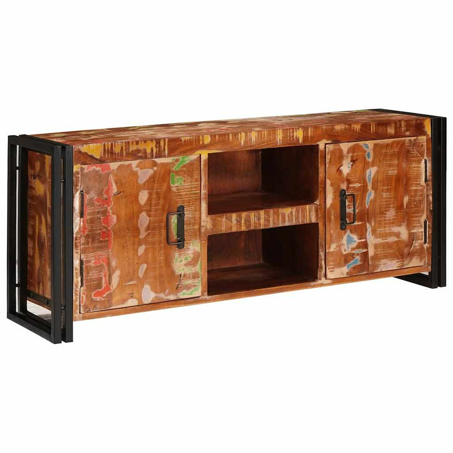 TV-kast Multikleur 120 x 30 x 50 cm massief gerecycled hout