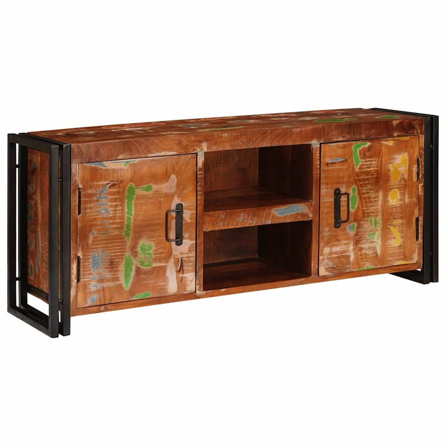 TV-kast Multikleur 120 x 30 x 50 cm massief gerecycled hout