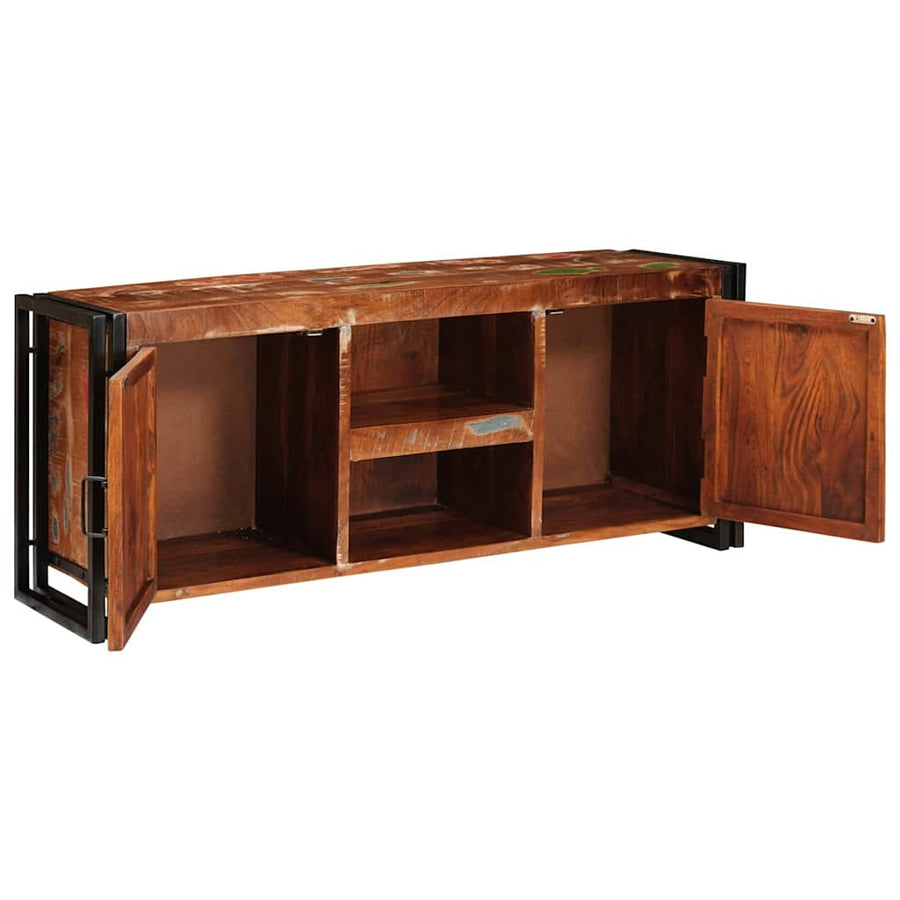 TV-kast Multikleur 120 x 30 x 50 cm massief gerecycled hout
