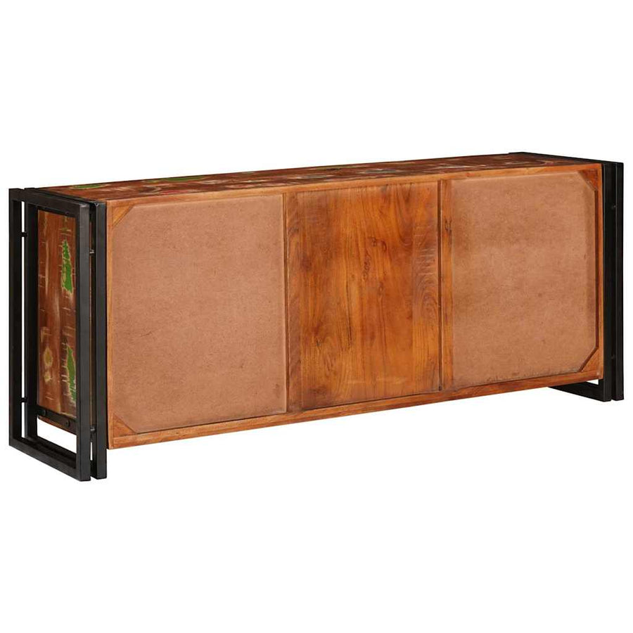 TV-kast Multikleur 120 x 30 x 50 cm massief gerecycled hout