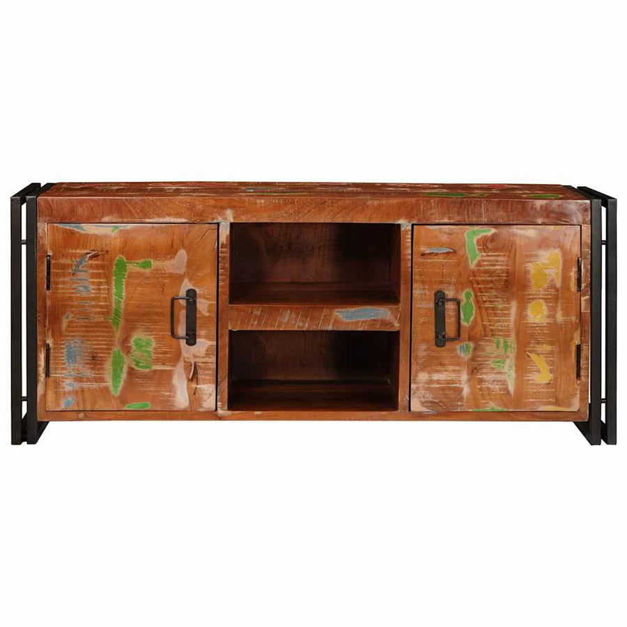 TV-kast Multikleur 120 x 30 x 50 cm massief gerecycled hout