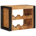 Wine Rack Brown 100 x 45 x 33 cm Solid Rough Mango Wood