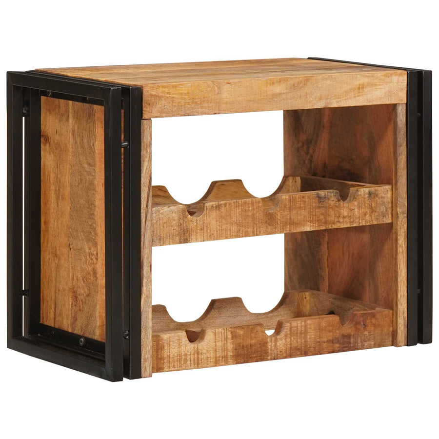 Wijnrek Bruin 100 x 45 x 33 cm Massief Ruw Mango Hout